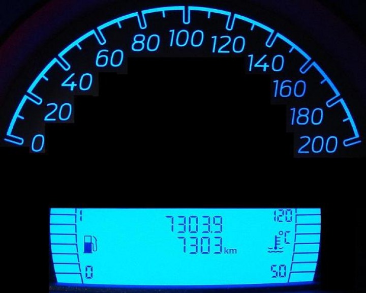 Change speedometer color ForTwo 451