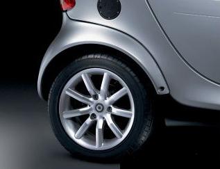 9 spoke Styleline alloy wheels 15" Fortwo